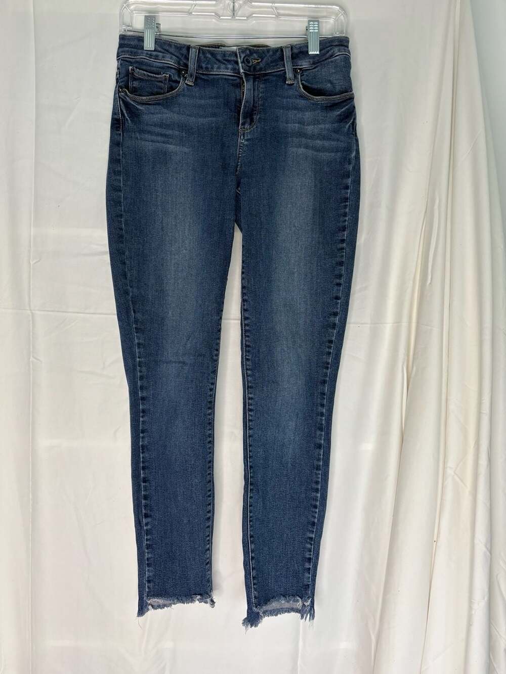 PAIGE Verdugo Ankle Skinny Jeans Raw Hem Size 28